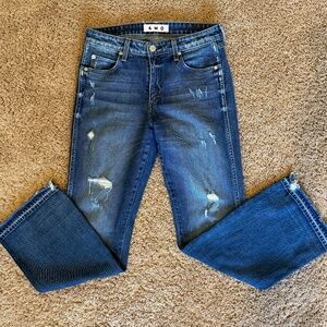 AMO Vintage Distressed Bootcut Jeans size 28